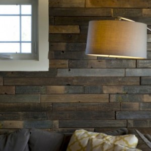 remodel contractor/ reclaimed wood wall