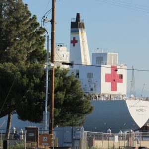 The Mercy, navy hospital ship spotted by Silva Construction Inc